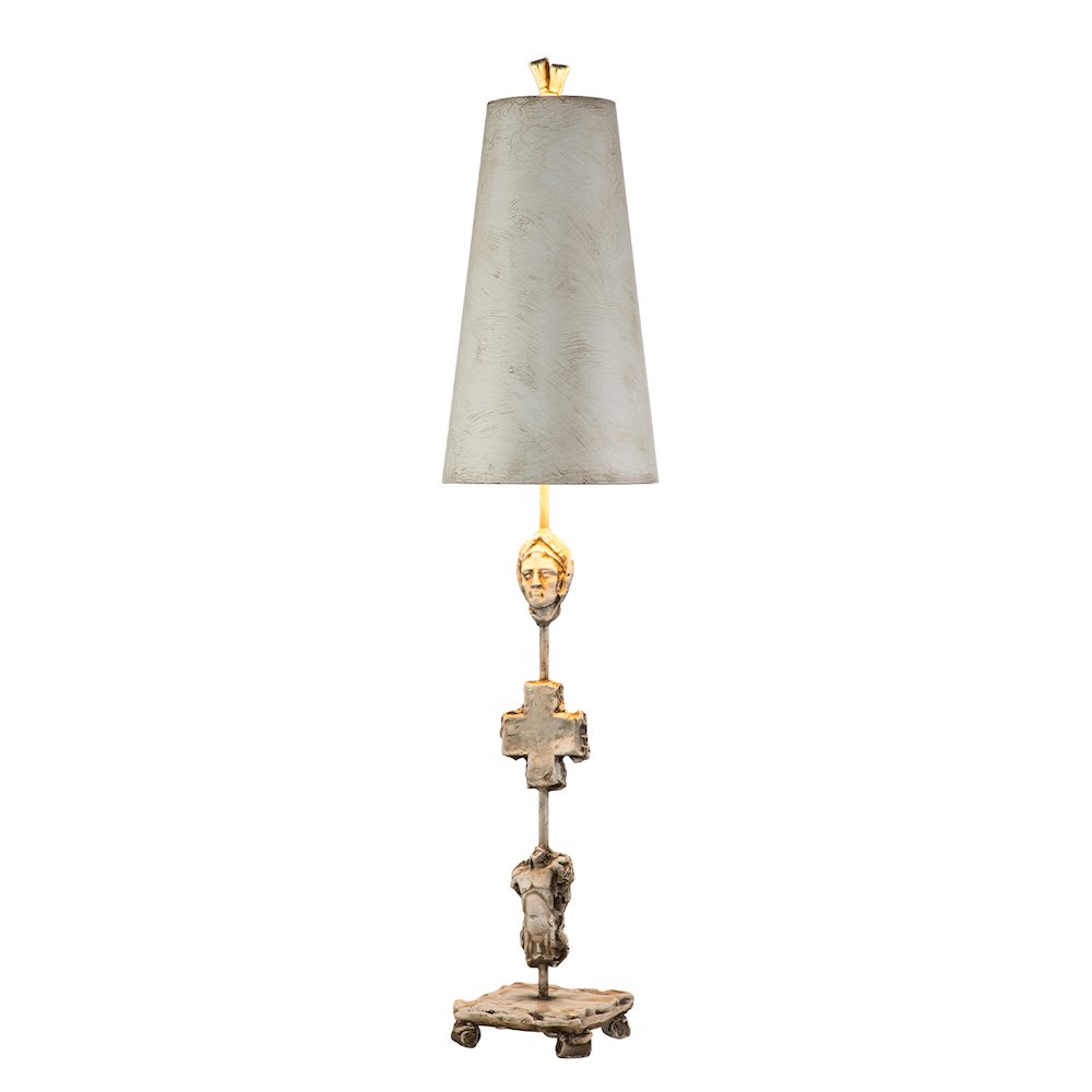 Fragment Table Lamp in Bone Finish. Picture 1