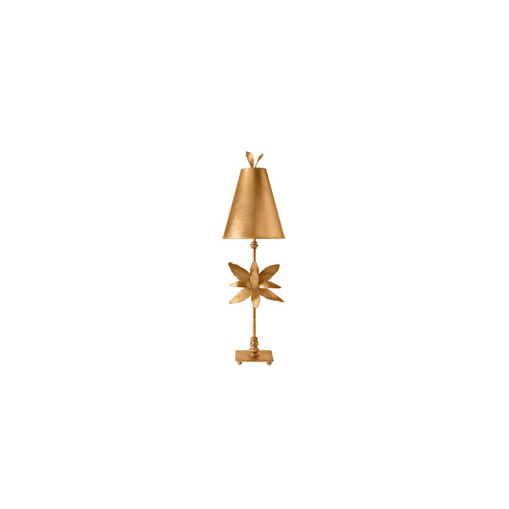 Azalea Gold Buffet Table Lamp. Picture 1