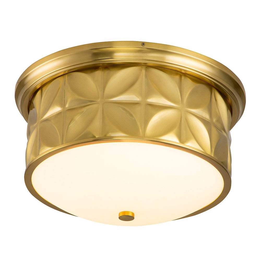 Epsilon Aged Brass Flushmount. Picture 3