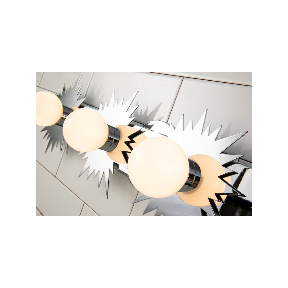 Soleil 4 Light Bath Vanity Silver Star In Polished Chrome. Picture 5