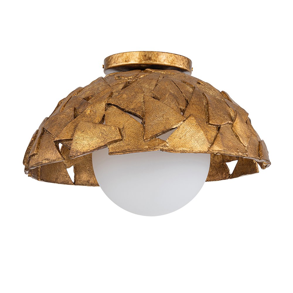 The Mosaic Luxe 15" in Textured Gold. Picture 2