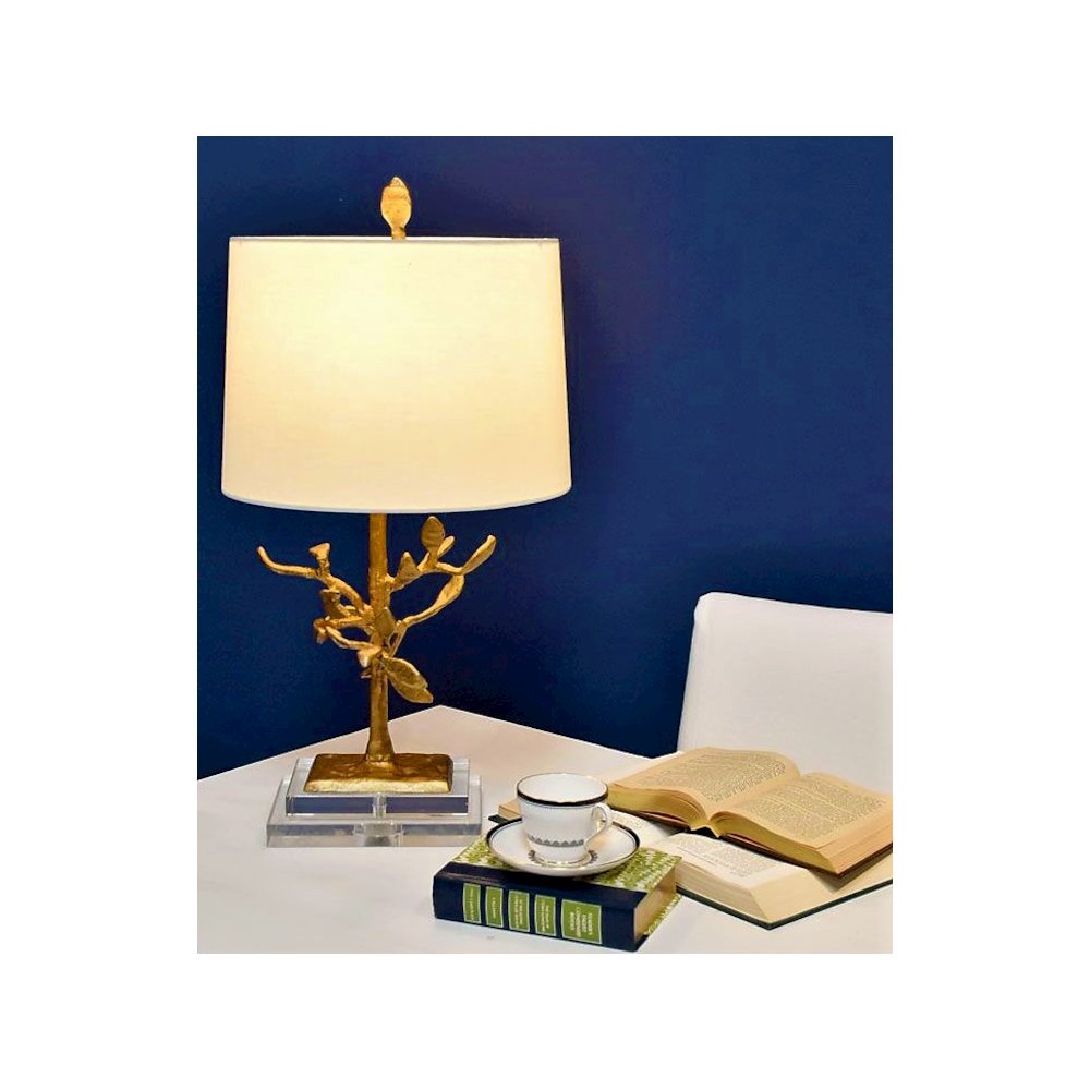 Audubon Park Outdoor Inspired Distressed Gold Buffet Accent Table Lamp Gold. Picture 3