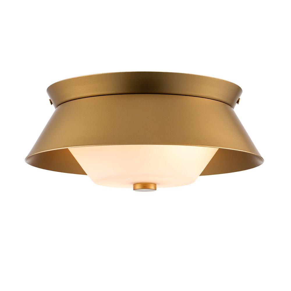 Bowtie Flush Mount in Lacquered Gold. Picture 1