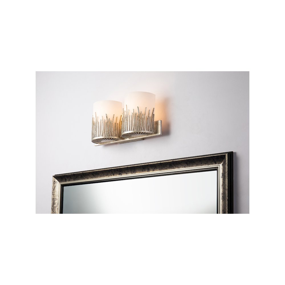 Sawgrass 2 Light Vanity In Distressed Silver. Picture 2