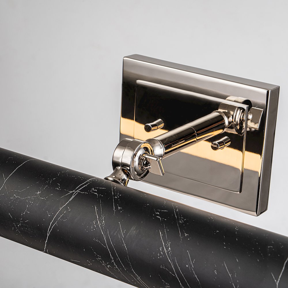 Coates Large Picture Light in Black Marble. Picture 3
