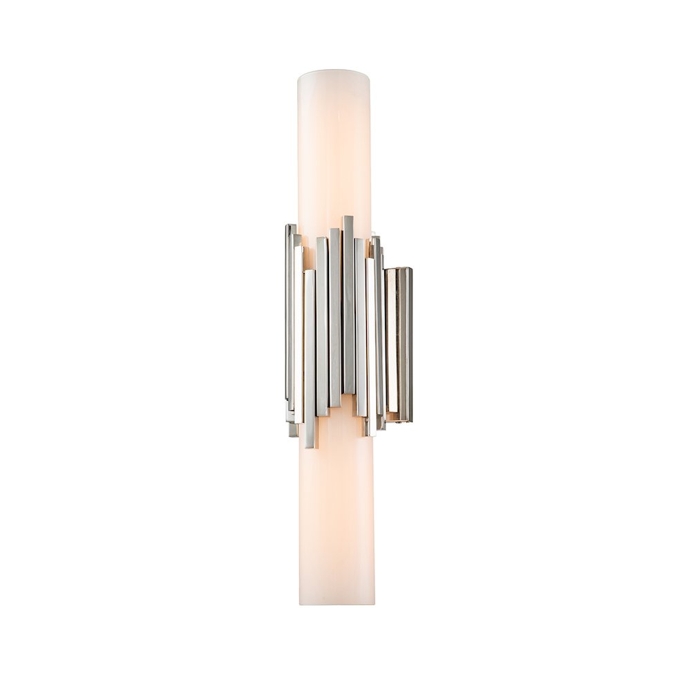 Marvel 1 Light Bath Light in Polished Nickel. Picture 1