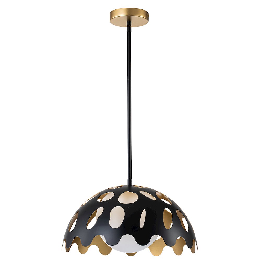 Pebbles 15" Pendant in Black. Picture 2