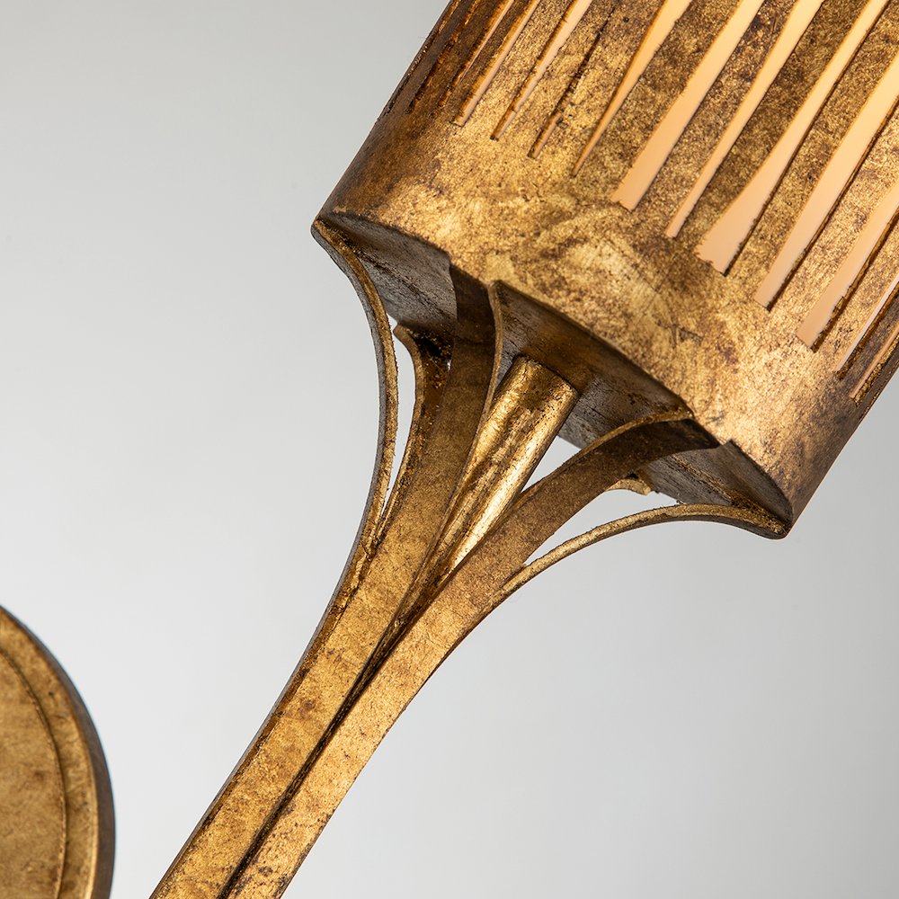 Nicholls Sconce in Gold Leaf. Picture 3