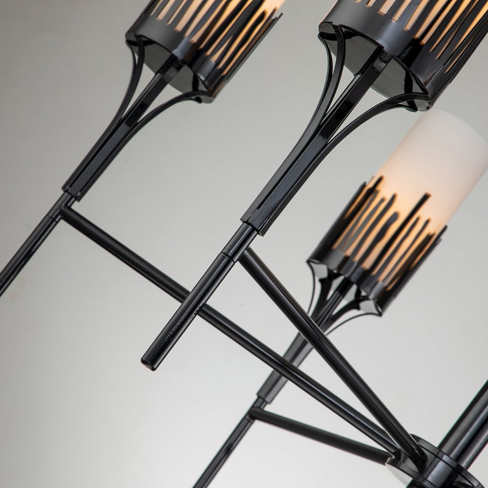 Sawgrass 6 Lt Chandelier in Black. Picture 6