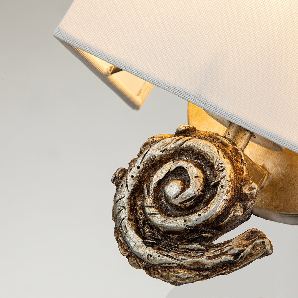 Crest 2 Light Gold Sconce. Picture 2