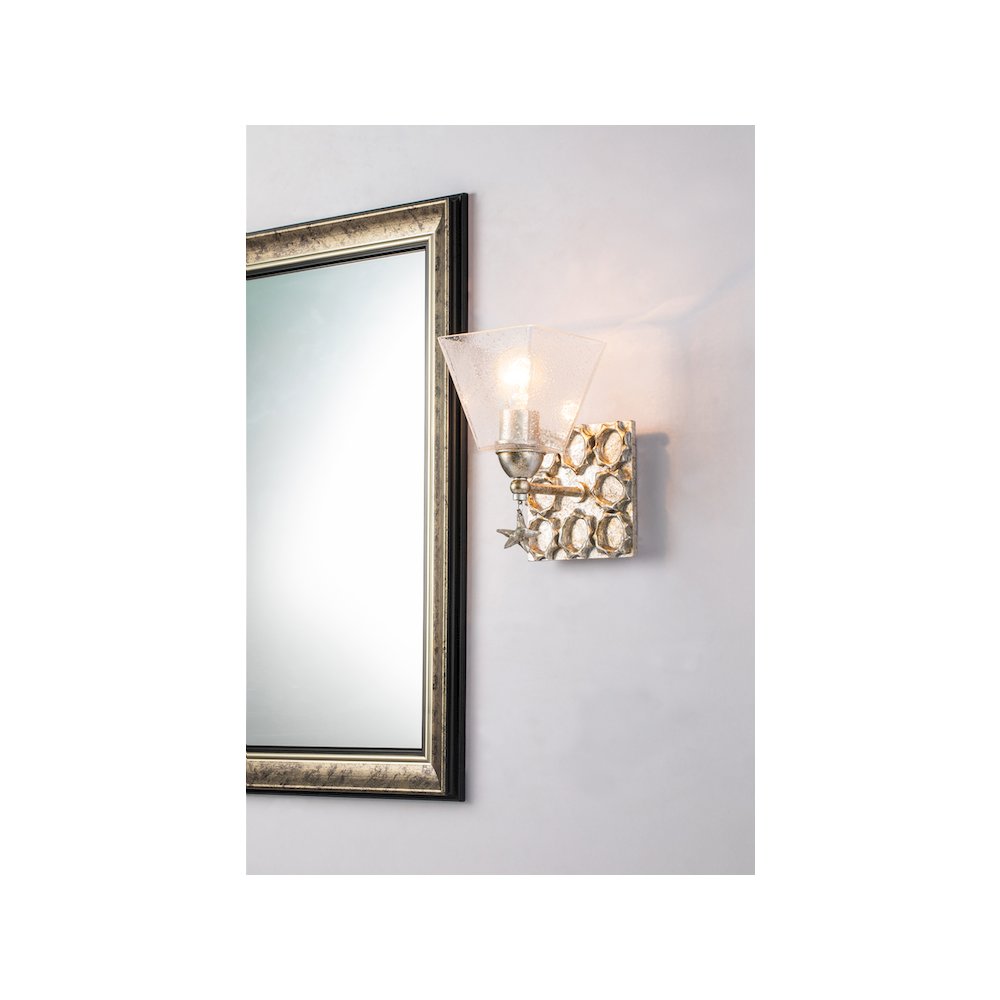 Star 1-Light Wall Sconce In Silver. Picture 2