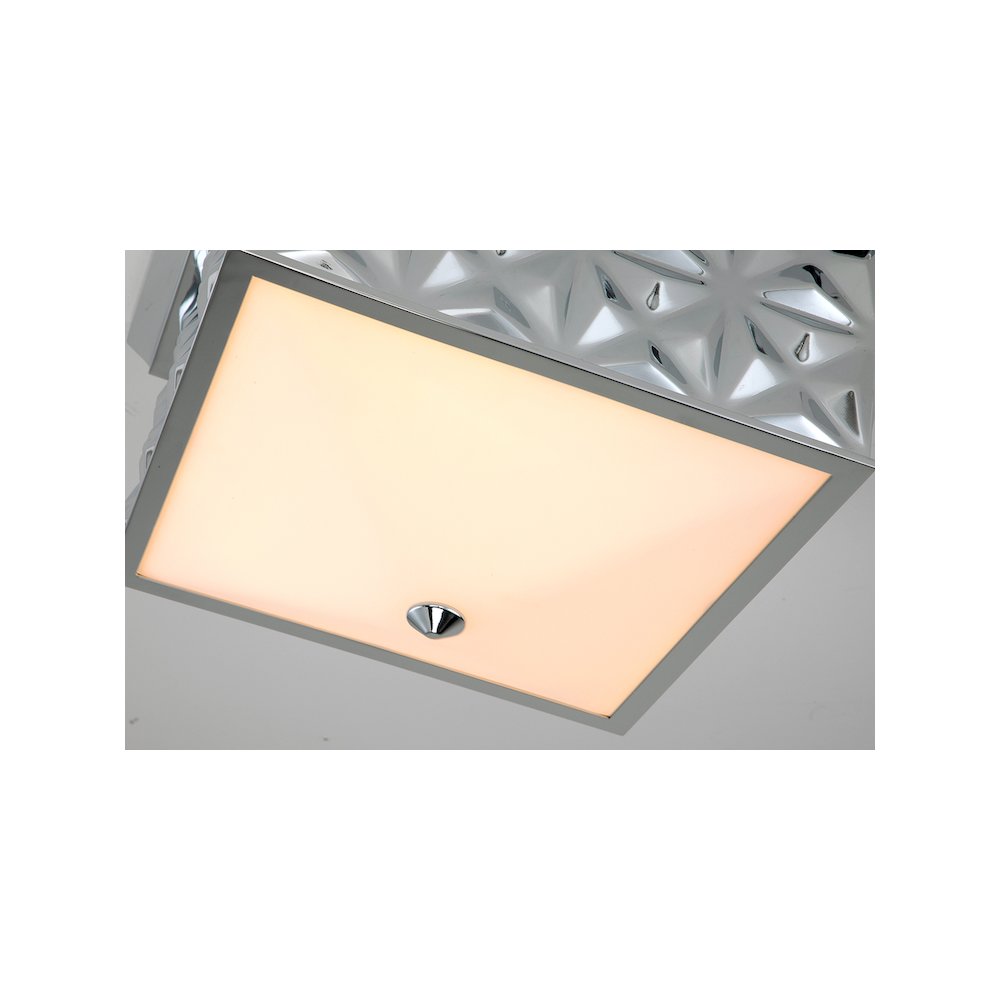 Alpha Square Flush Mount in Chrome. Picture 3