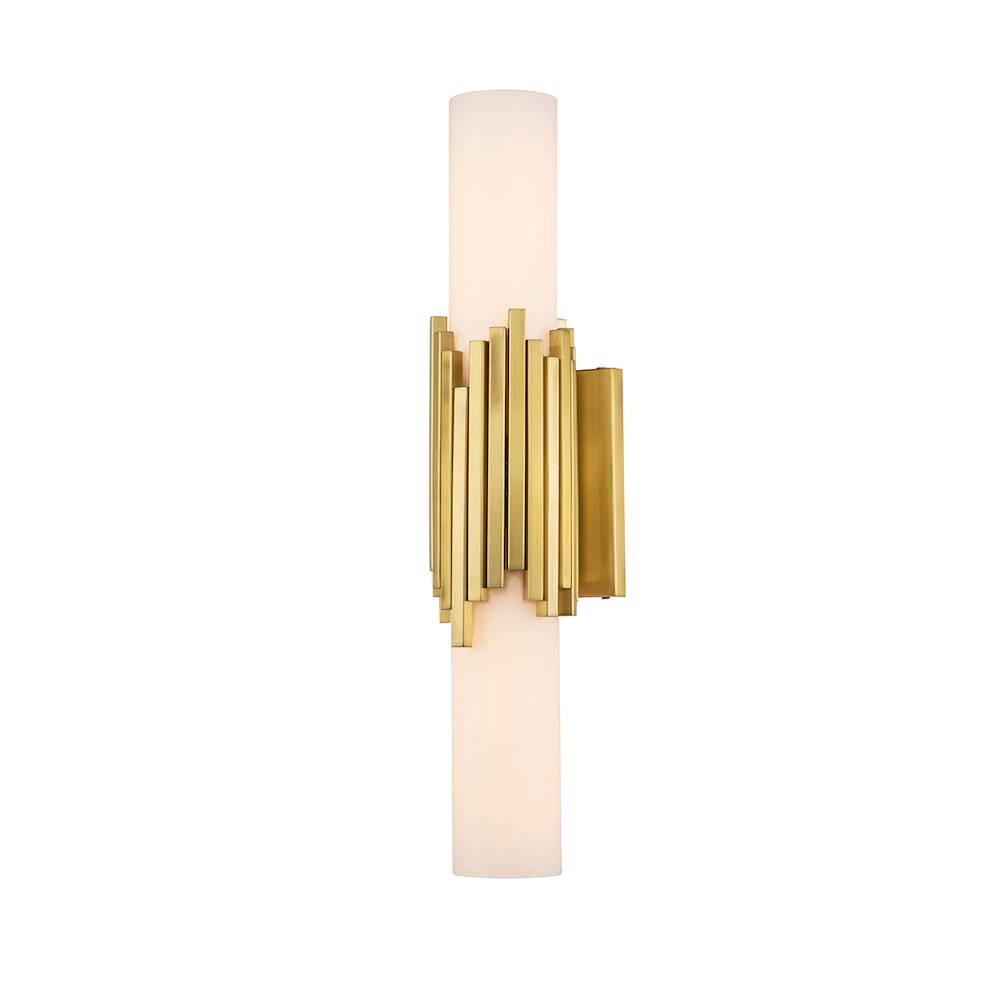Marvel 2 Light Bath Light in Aged Brass. Picture 1