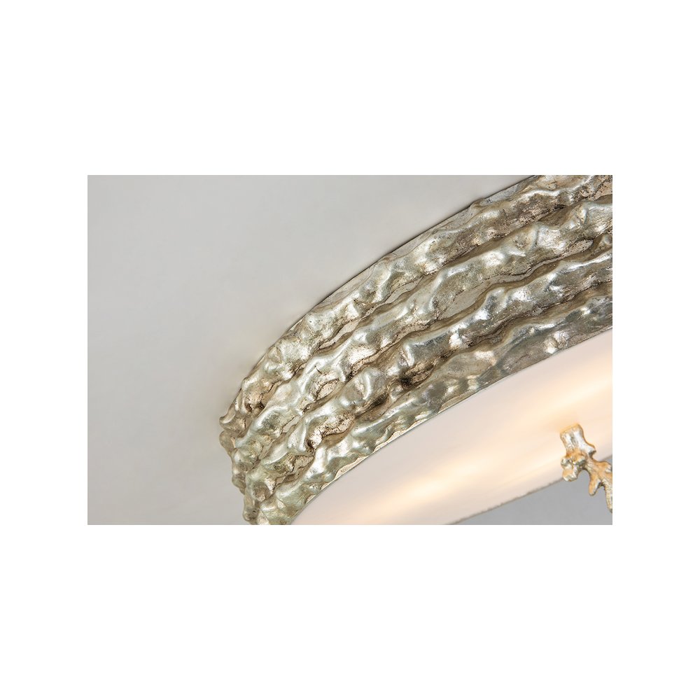 Trellis  Silver 3-Light Flush. Picture 2