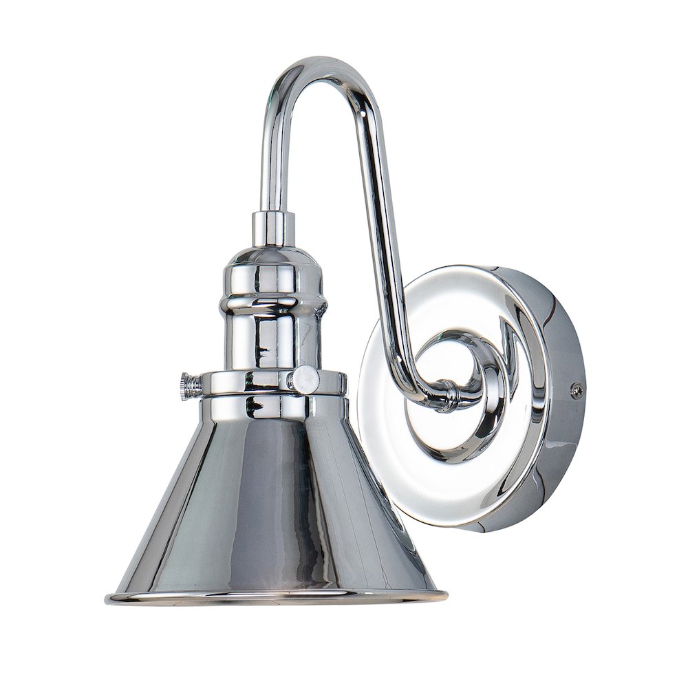 Provence 1 Light Bath Bar in Polished Chrome. Picture 1