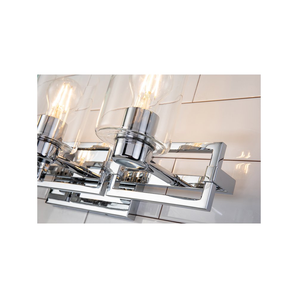 Estes 3 Light Bath Vanity In Polished Chrome. Picture 4