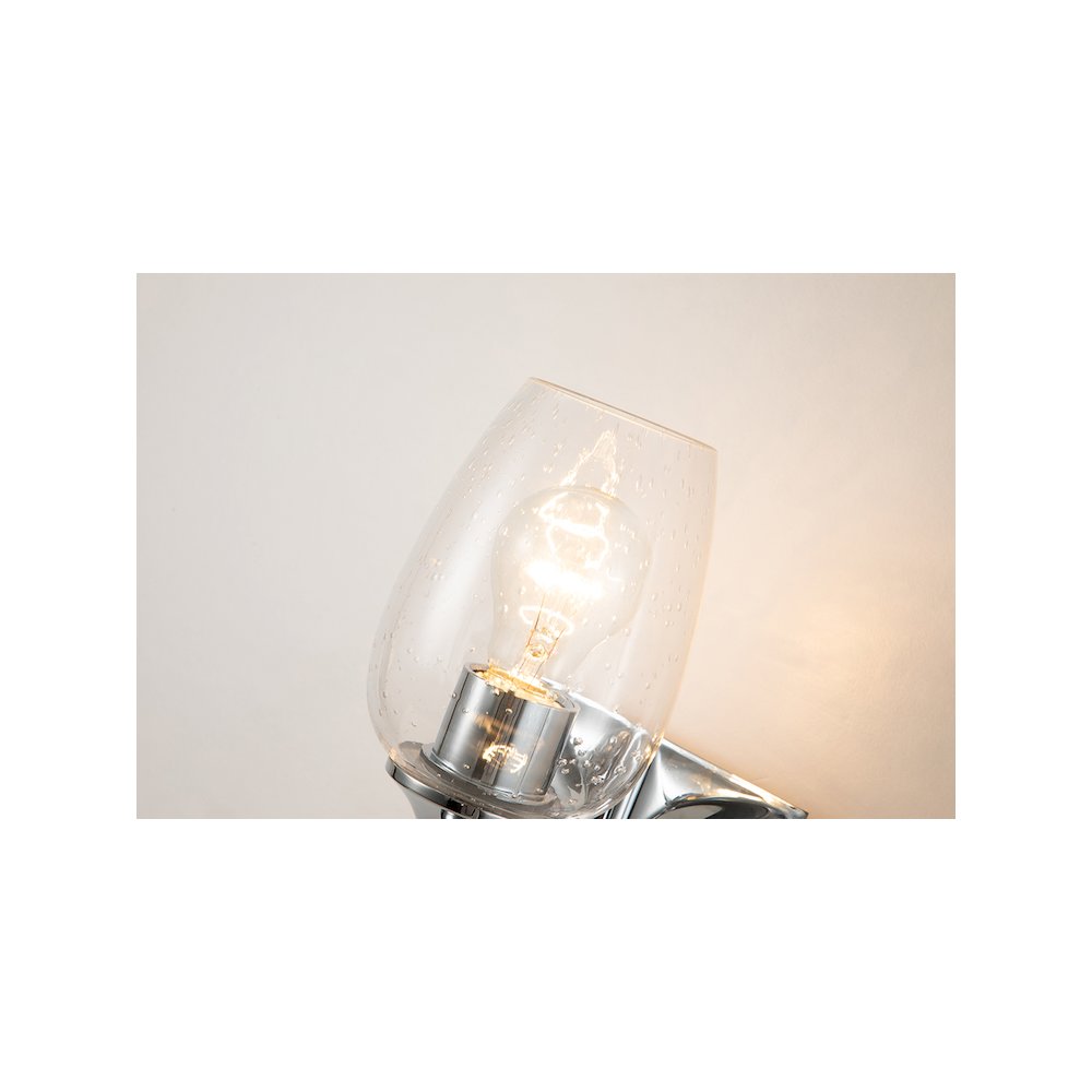 Epsilon Modern 1 Light Wall Sconce in Polished Chrome. Picture 4
