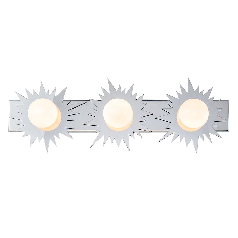 Soleil 3 Light Bath Vanity Silver Star In Polished Chrome. Picture 1