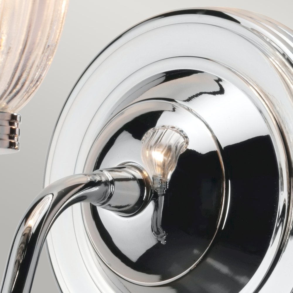 Carroll1 l 1 Light Bath Light in Polished Chrome. Picture 2