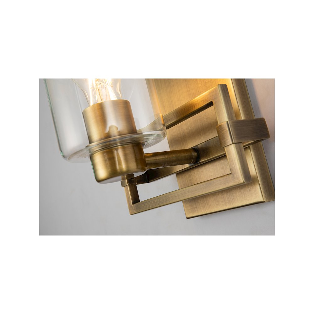 Estes 1 Light Wall Sconce In Aged Brass. Picture 3