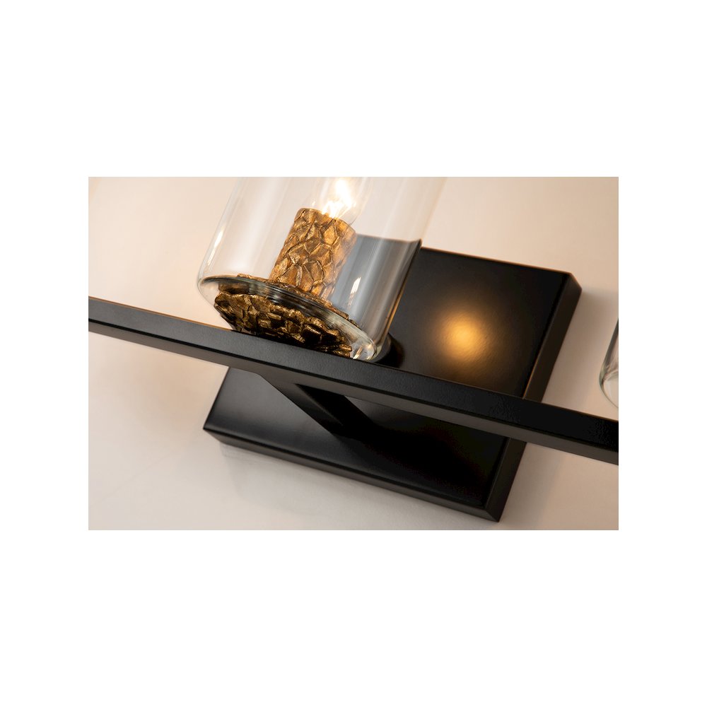 Bolivar 3-Light Vanity Fixture in Matte Black. Picture 3