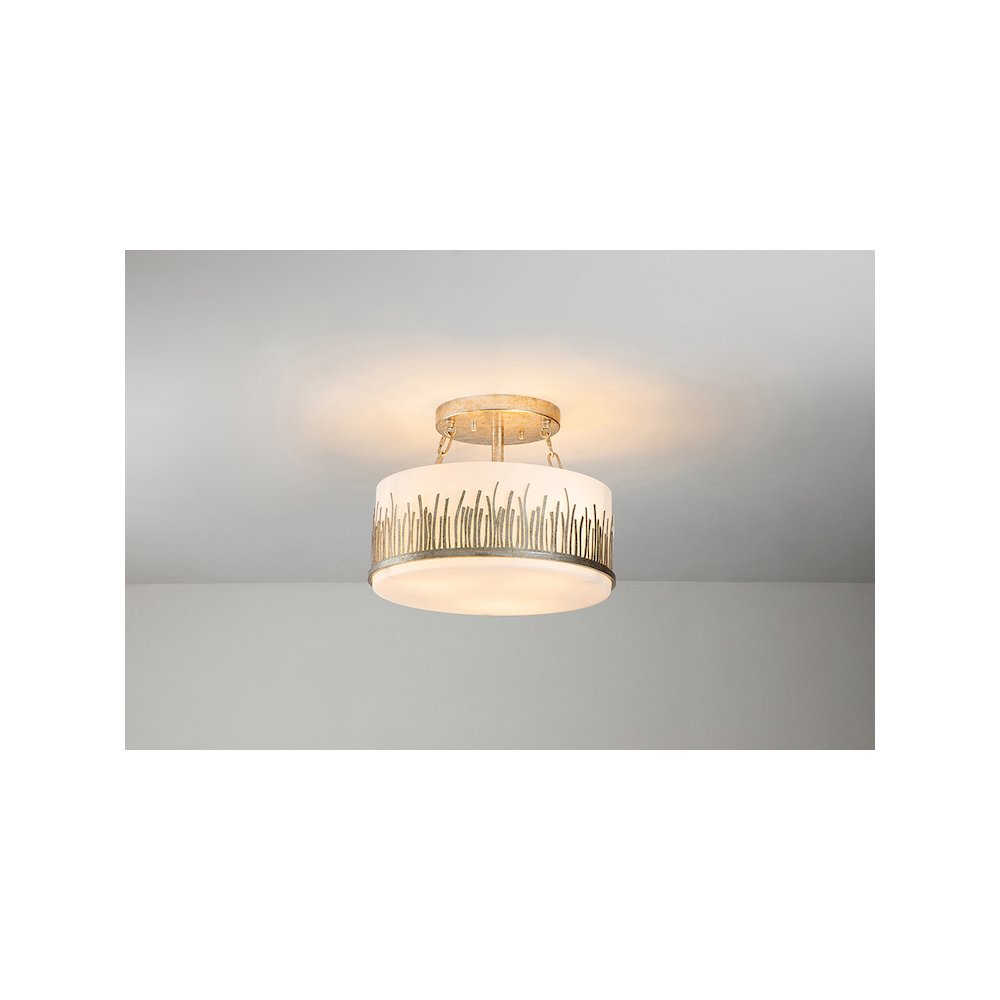 Sawgrass Semi-flush Light in Silver. Picture 2