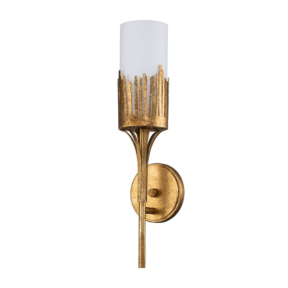 Sawgrass 1 Light Sconce in Gold Leaf. Picture 2