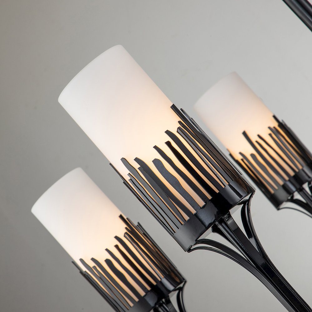 Sawgrass 6 Lt Chandelier in Black. Picture 2