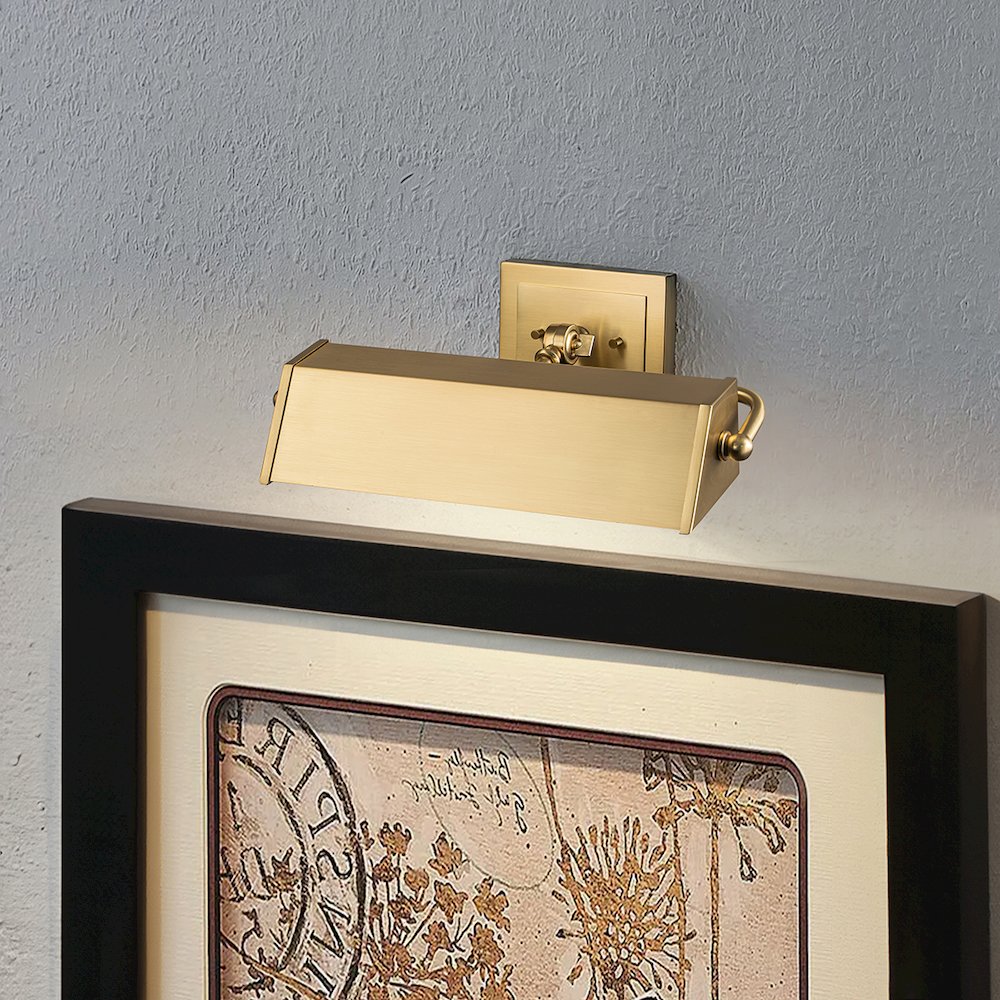 Cade Medium Picture Light in Brushed Bronze. Picture 5