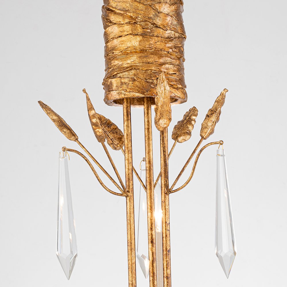 Palm d'Or 3 Light Chandelier. Picture 5