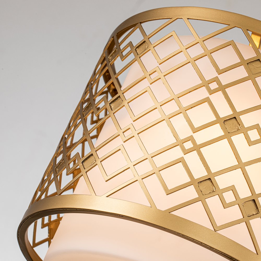 Ziggy Mini Pendant in Lacquered Gold. Picture 3