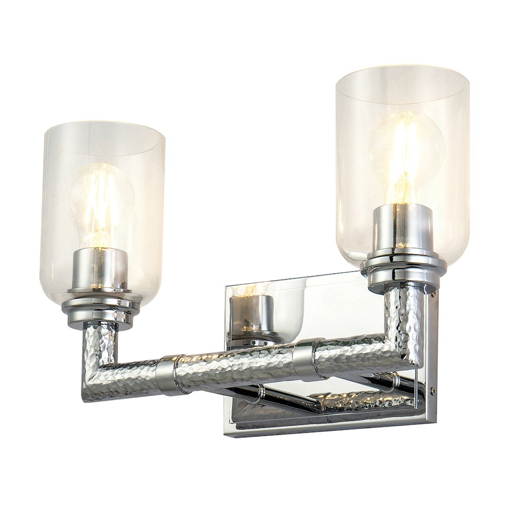Rampart 2 Light Bath Vanity in Polished Chrome. Picture 1