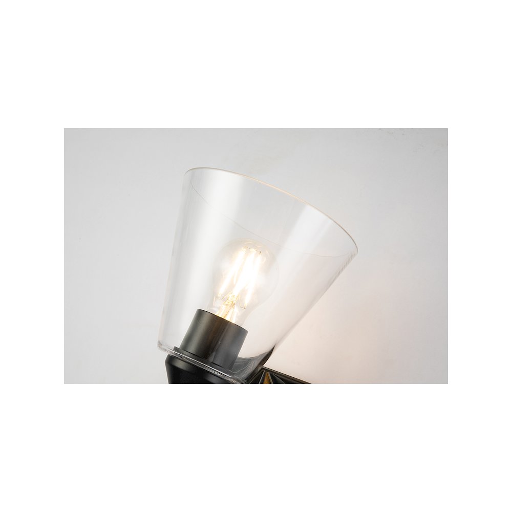 Alpha 2 Light Vanity Light With Glass in Polished Chrome. Picture 2