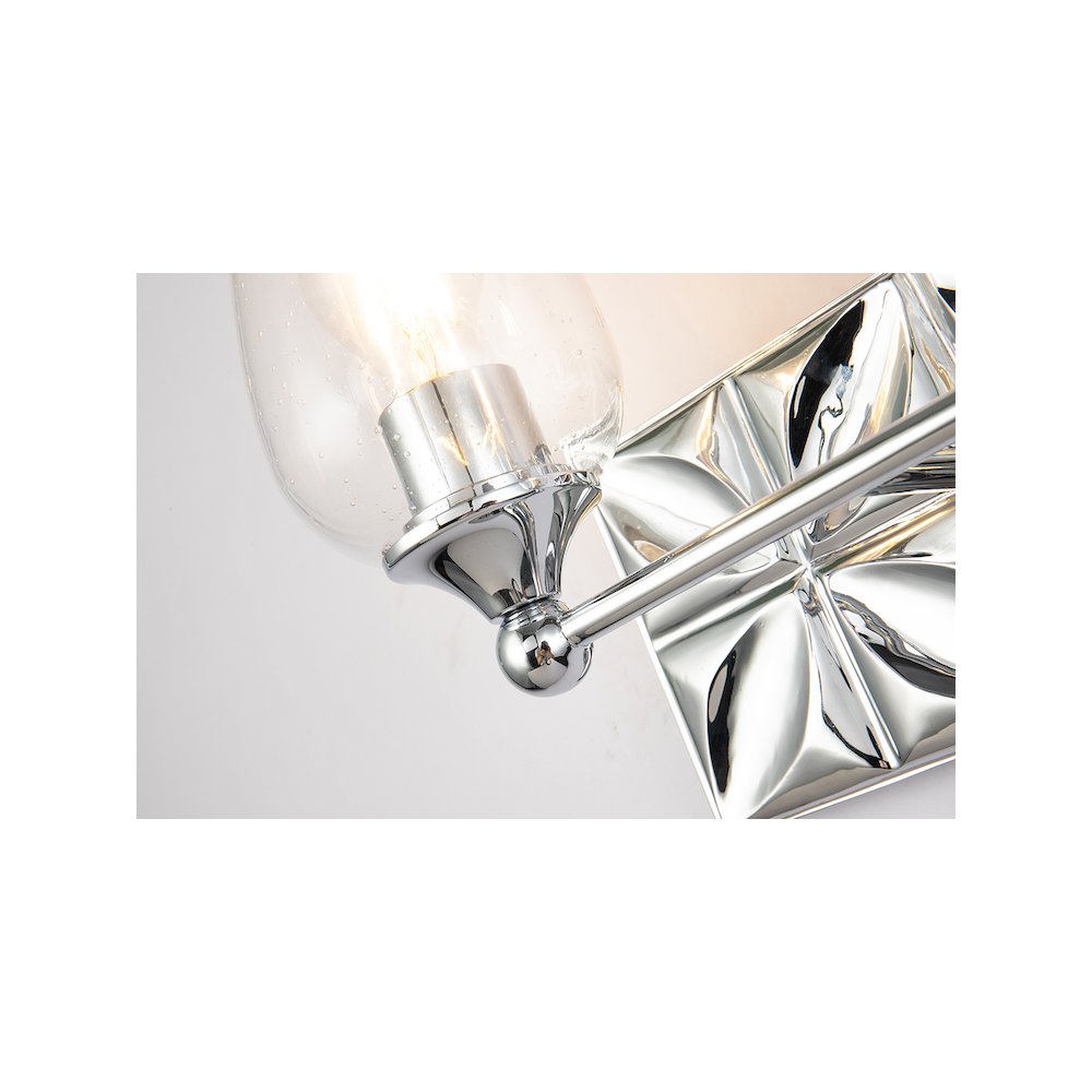 Epsilon Modern 2 Light Bath Vanity in Polished Chrome. Picture 4