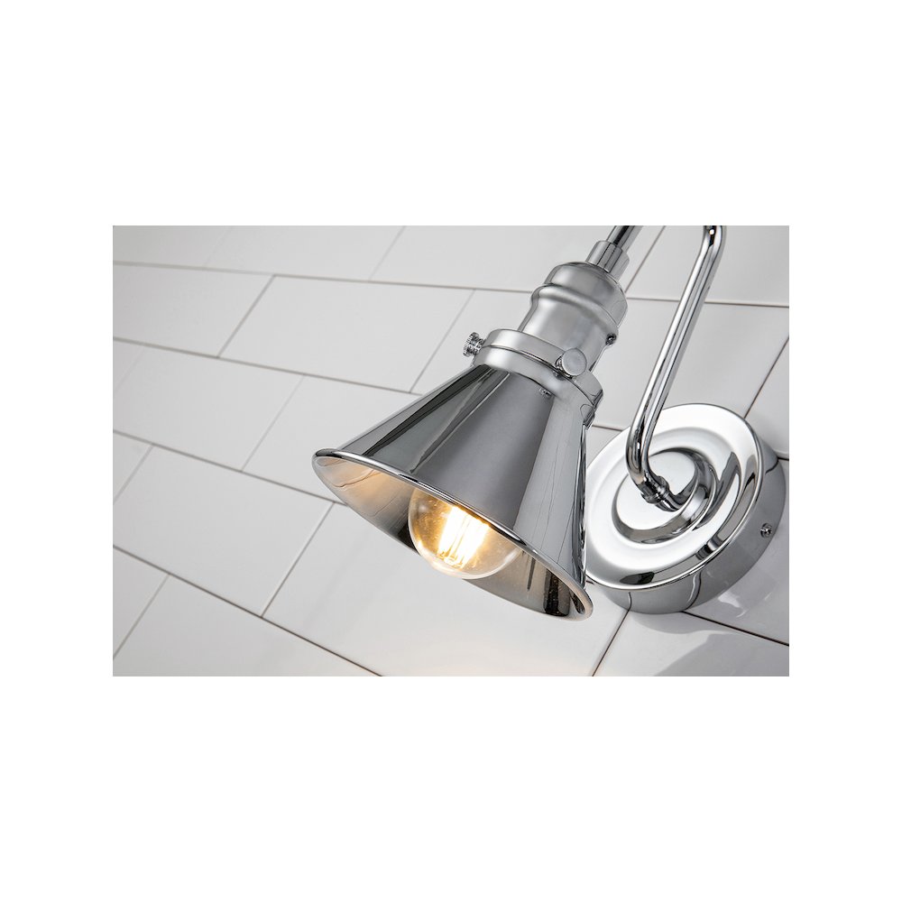 Provence 1 Light Bath Bar in Polished Chrome. Picture 4