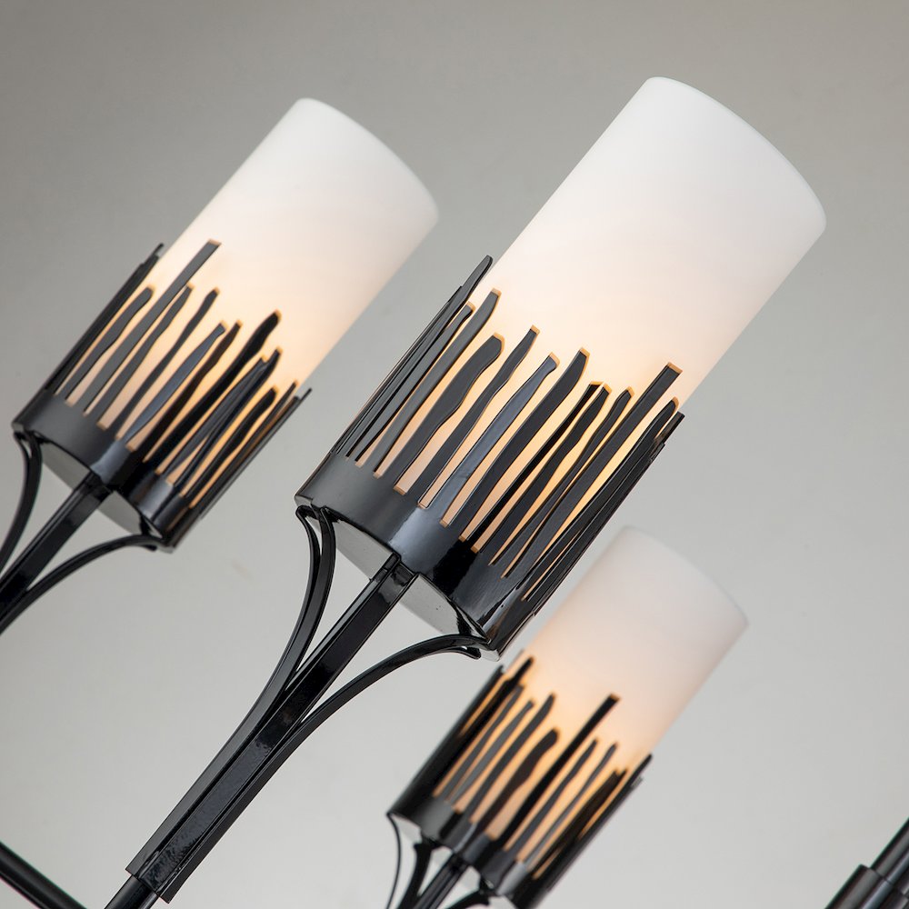 Sawgrass 6 Lt Chandelier in Black. Picture 5