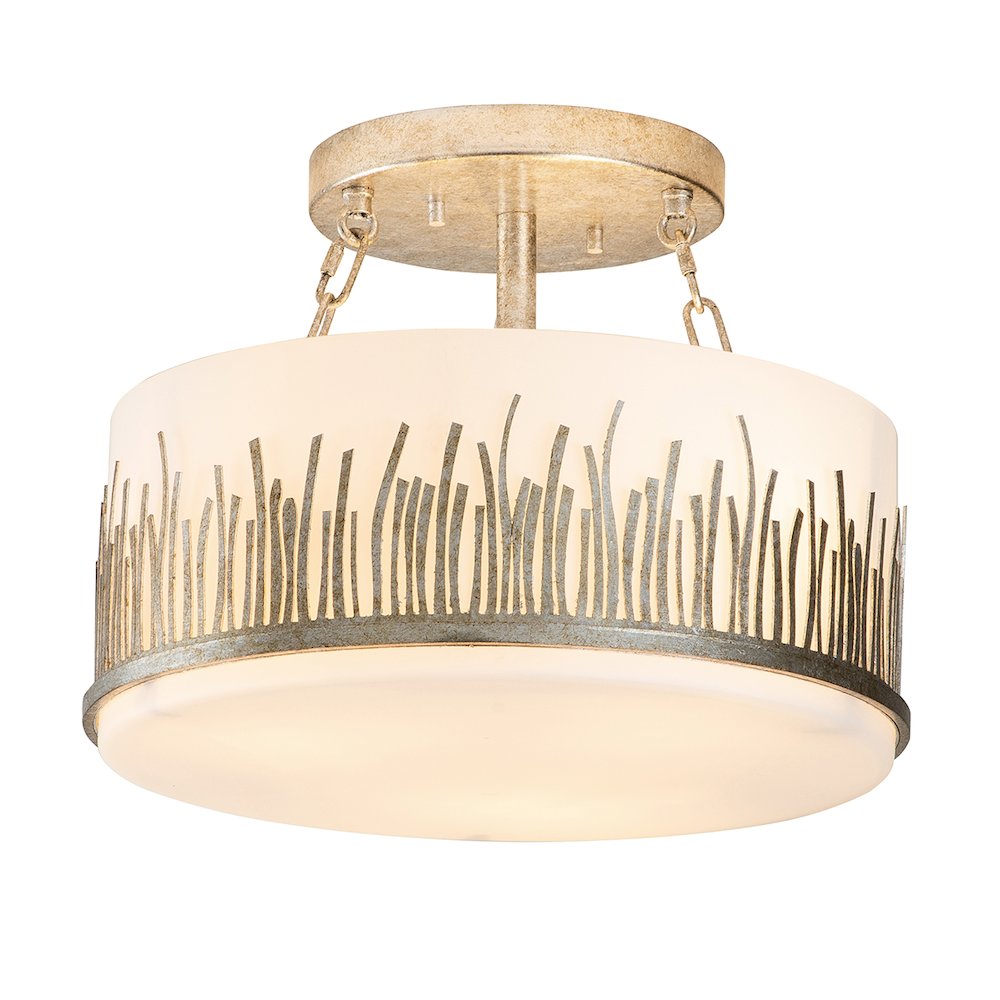 Sawgrass Semi-flush Light in Silver. Picture 1