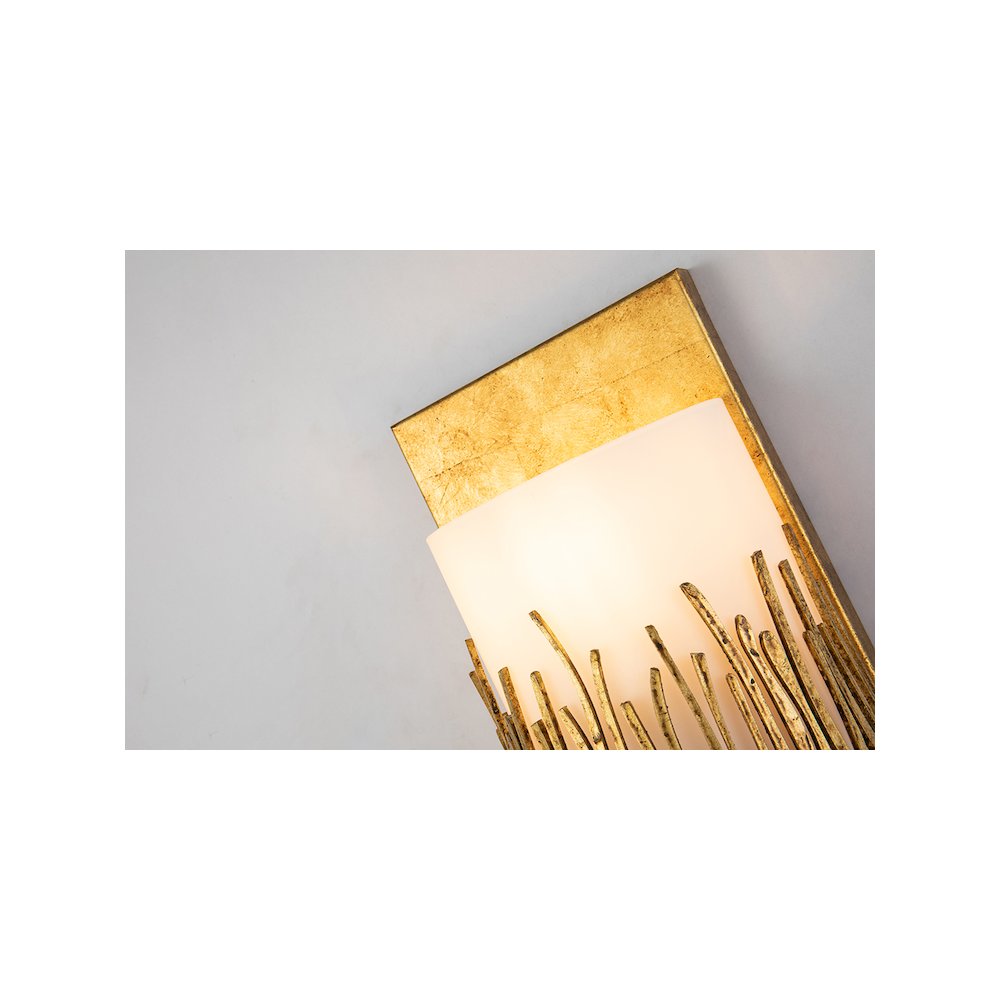 Sawgrass 1 Light Wall Sconce In Distressed Gold. Picture 4