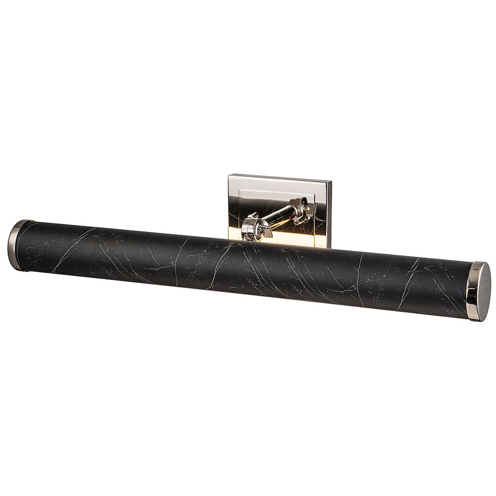 Coates Large Picture Light in Black Marble. Picture 1