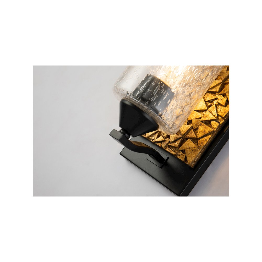 Bocage 1 Light Wall Sconce In Matte Black And Gold. Picture 4