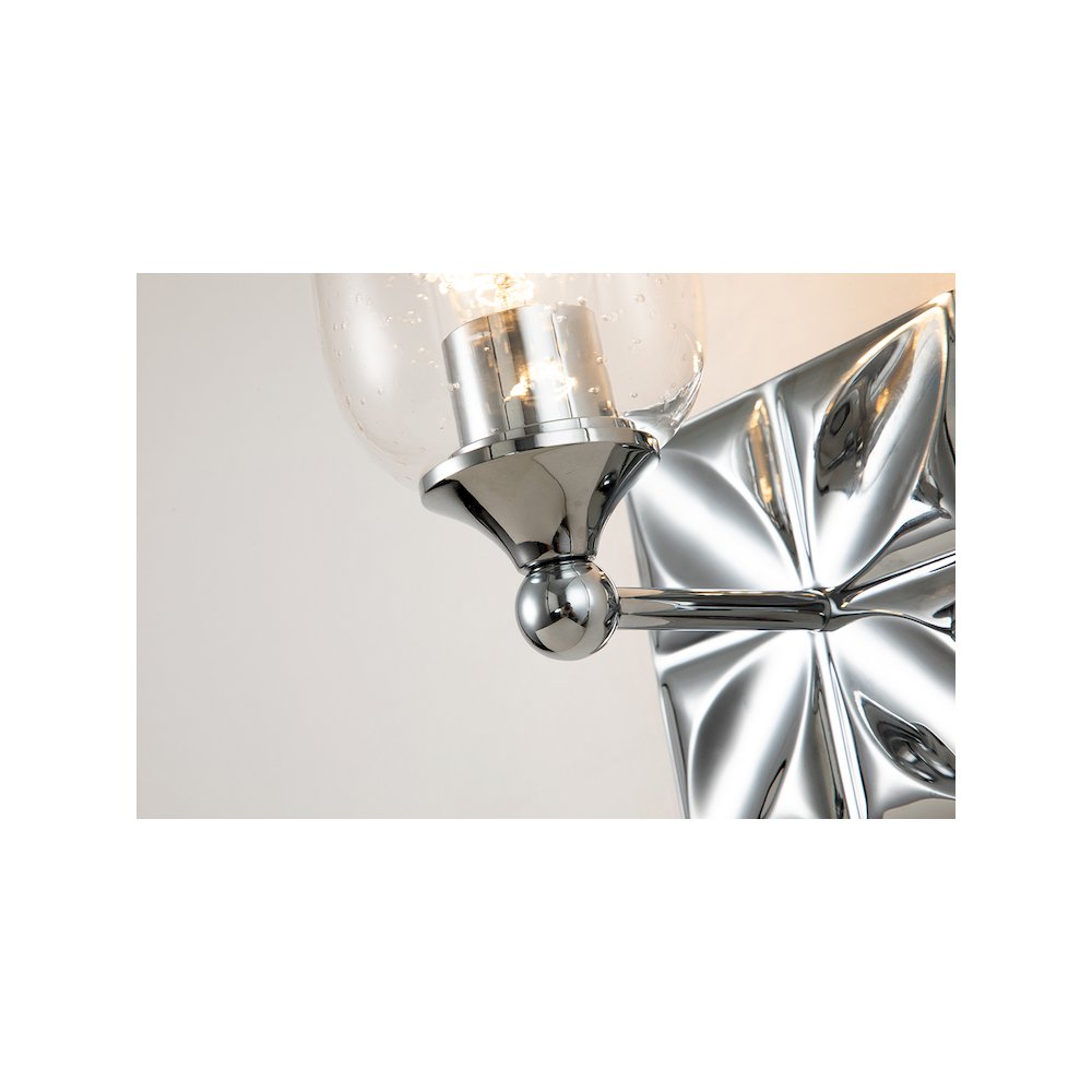 Epsilon Modern 1 Light Wall Sconce in Polished Chrome. Picture 3