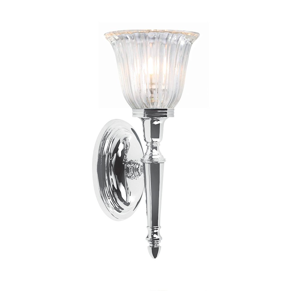 Dryden 1 Light Bath Light in Polished Chrome. Picture 1
