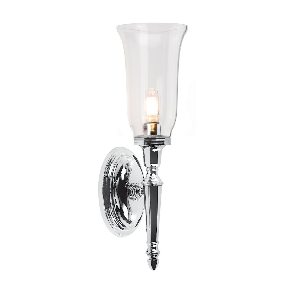 Dryden 1 Light Bath Light in Polished Chrome. Picture 1