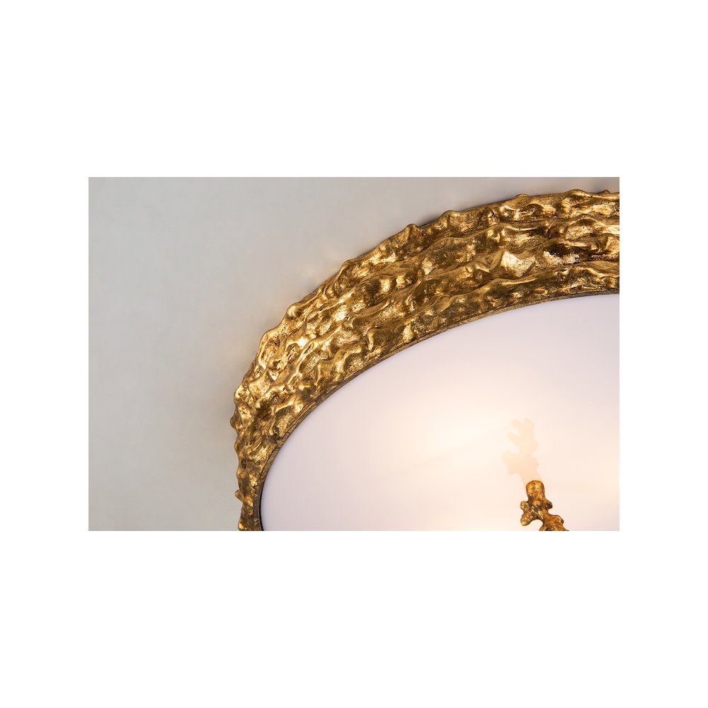 Trellis Gold 3-Light Flush. Picture 2