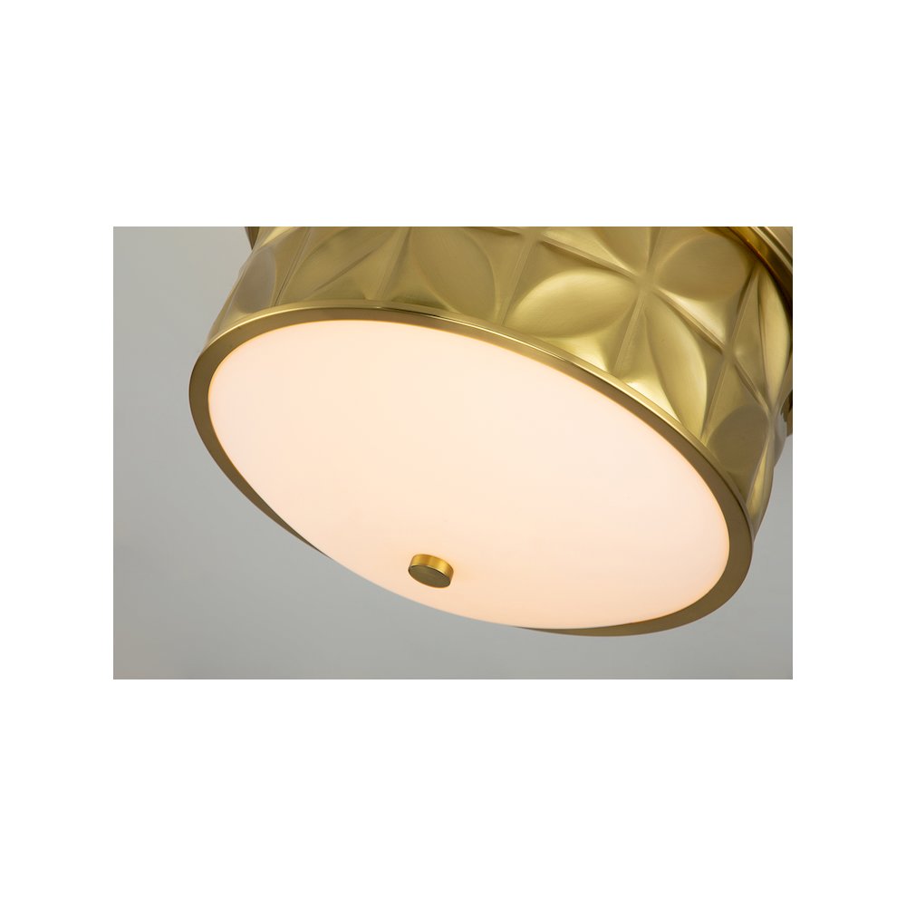 Epsilon Aged Brass Flushmount. Picture 2