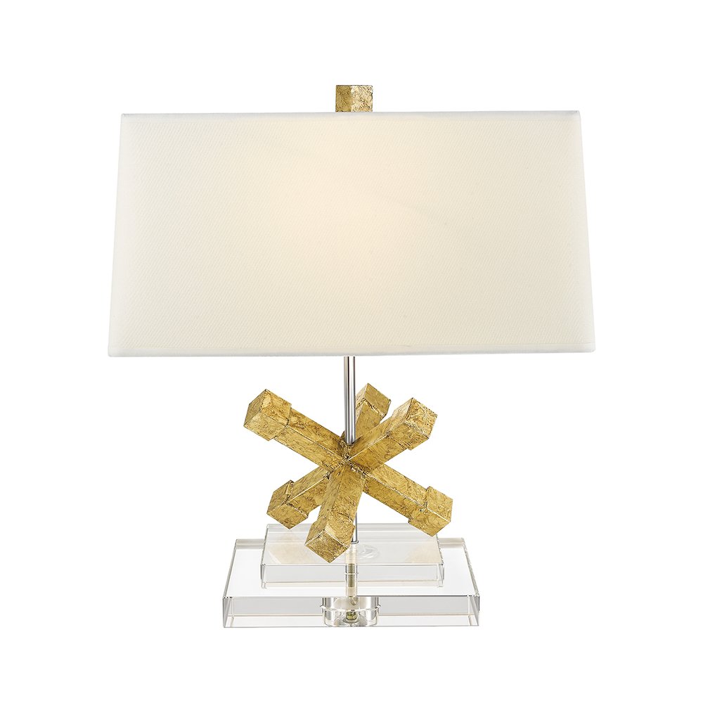 Jackson Square Geometric Accent Table Lamp in Gold. Picture 1