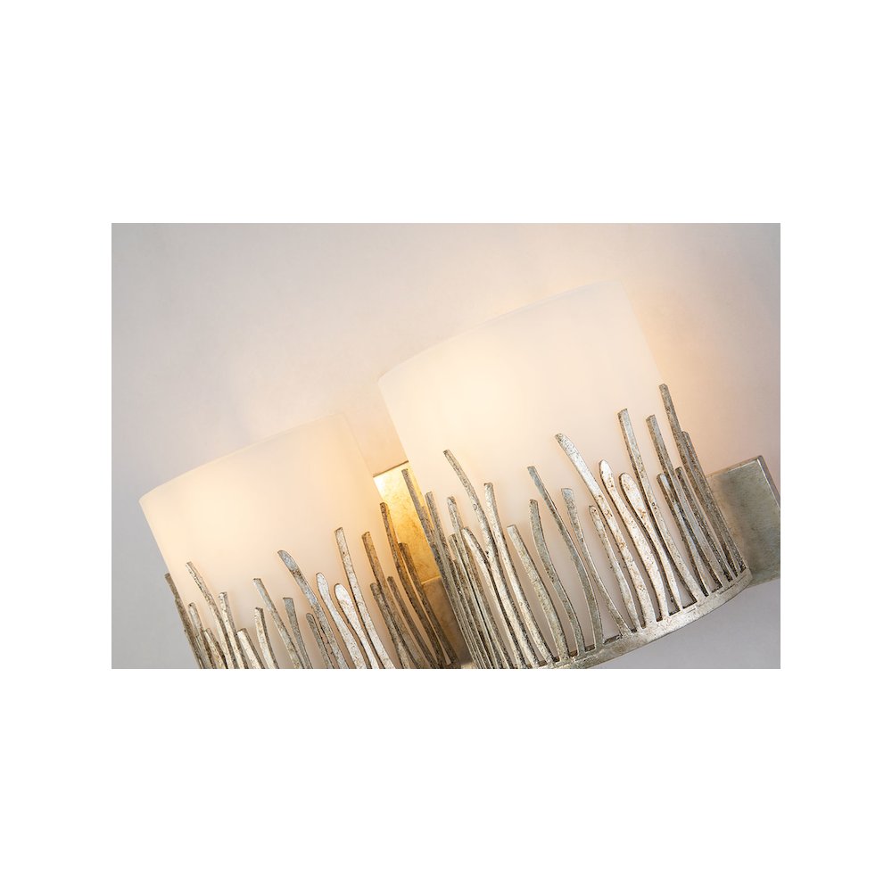 Sawgrass 2 Light Vanity In Distressed Silver. Picture 4