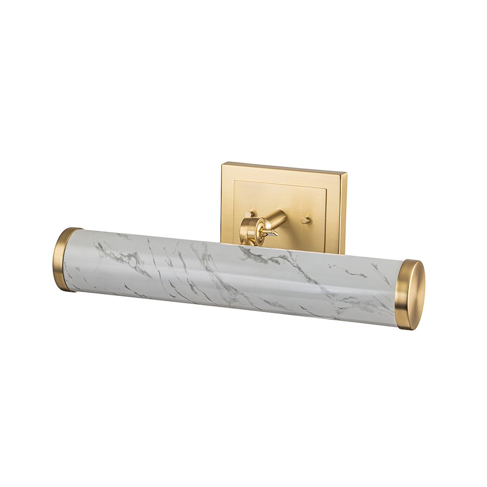 Coates Medium Picture Light in Carrera Stone. Picture 2
