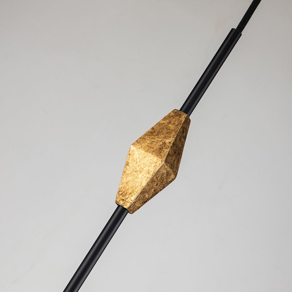 Bijoux Black Pendant with Geometric Figure. Picture 4