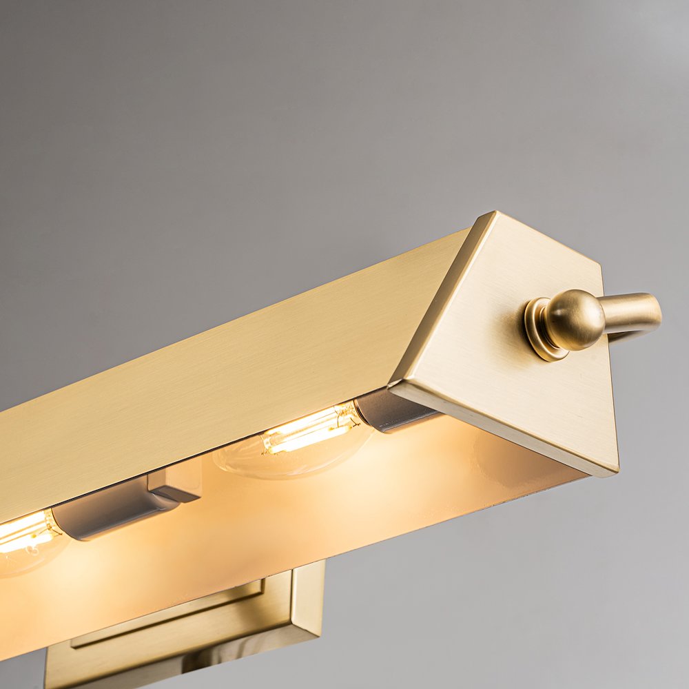 Cade Large Picture Light in Brushed Bronze. Picture 4